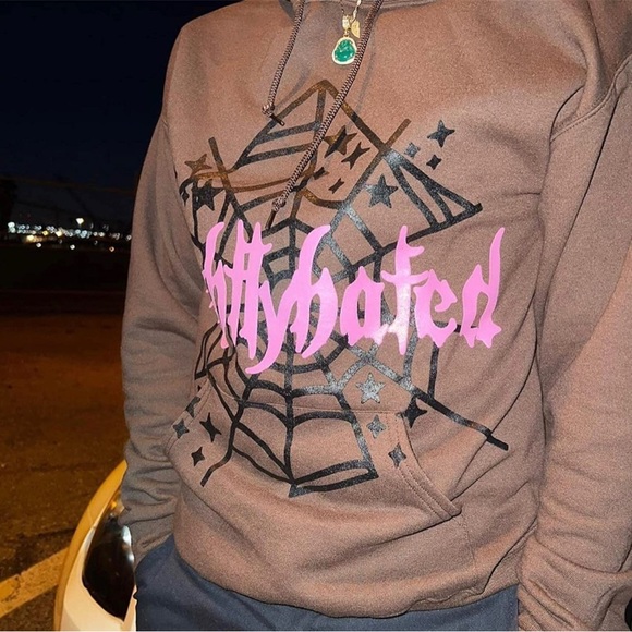 Rhinestone Y2K Spider Skeleton Hoodies - Picture 4 of 4